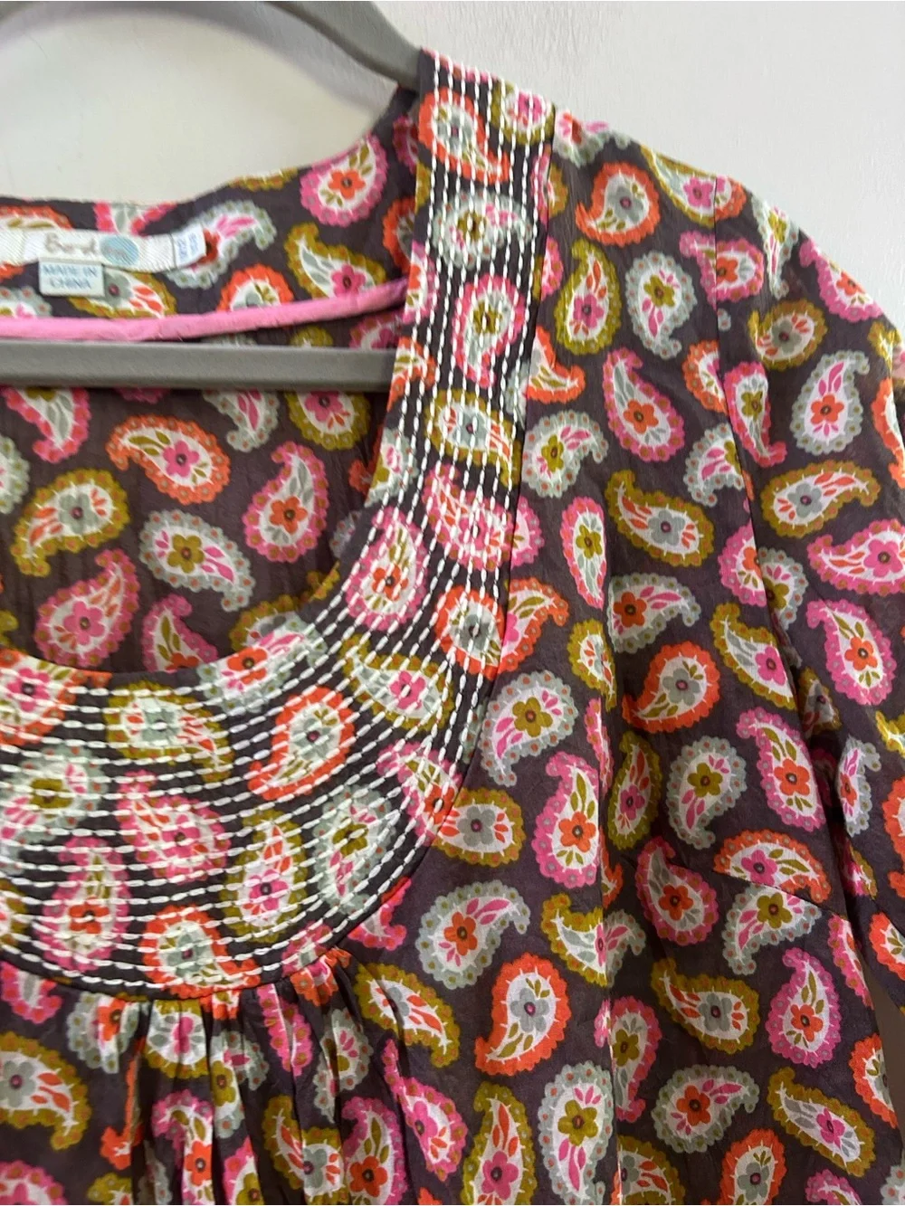 Boden paisley tunic swimsuit coverup dress 8